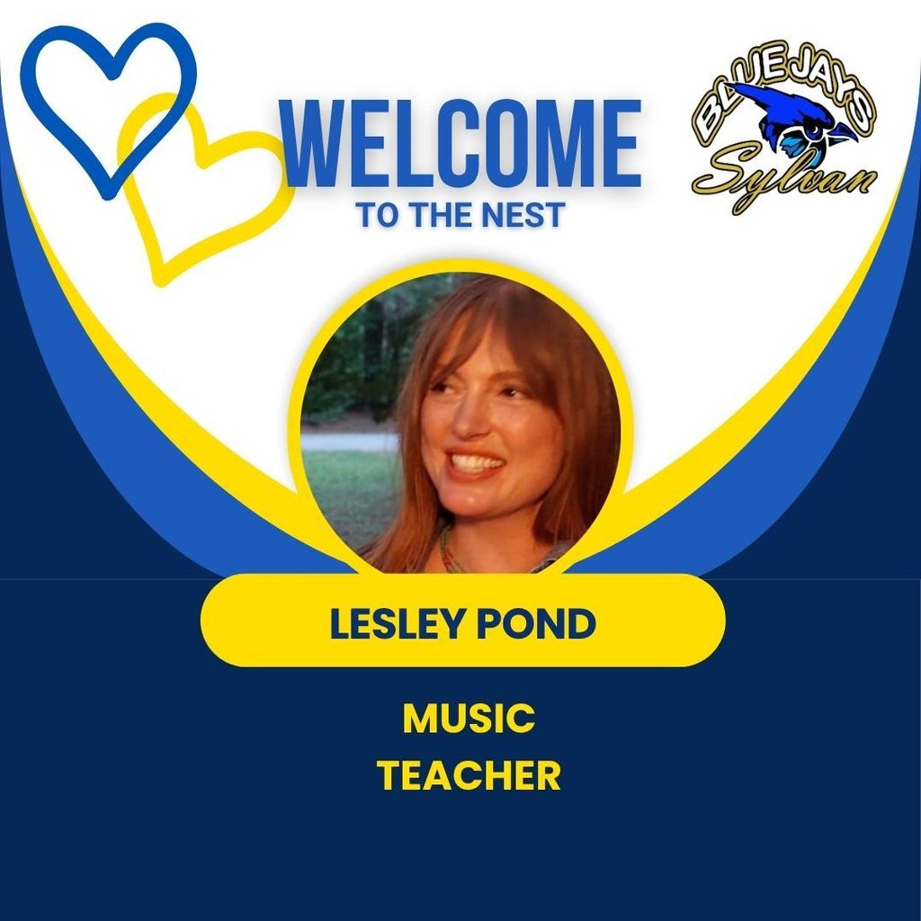 It's a Wonderful Wednesday to welcome some of our new Blue Jays to the Nest!  Hello everyone! My name is Lesley Pond, I’m an independent musician turned new music teacher, and I’m so excited to join the Sylvan community! I studied composition and vocal jazz performance at ECU and electronic music composition at NC State.   I love animals, being outside, and pretty much anything that involves creating -whether it’s music, cooking, or making a mess in the garden.   I can’t wait to get to know my students and learn about what types of music inspire them!