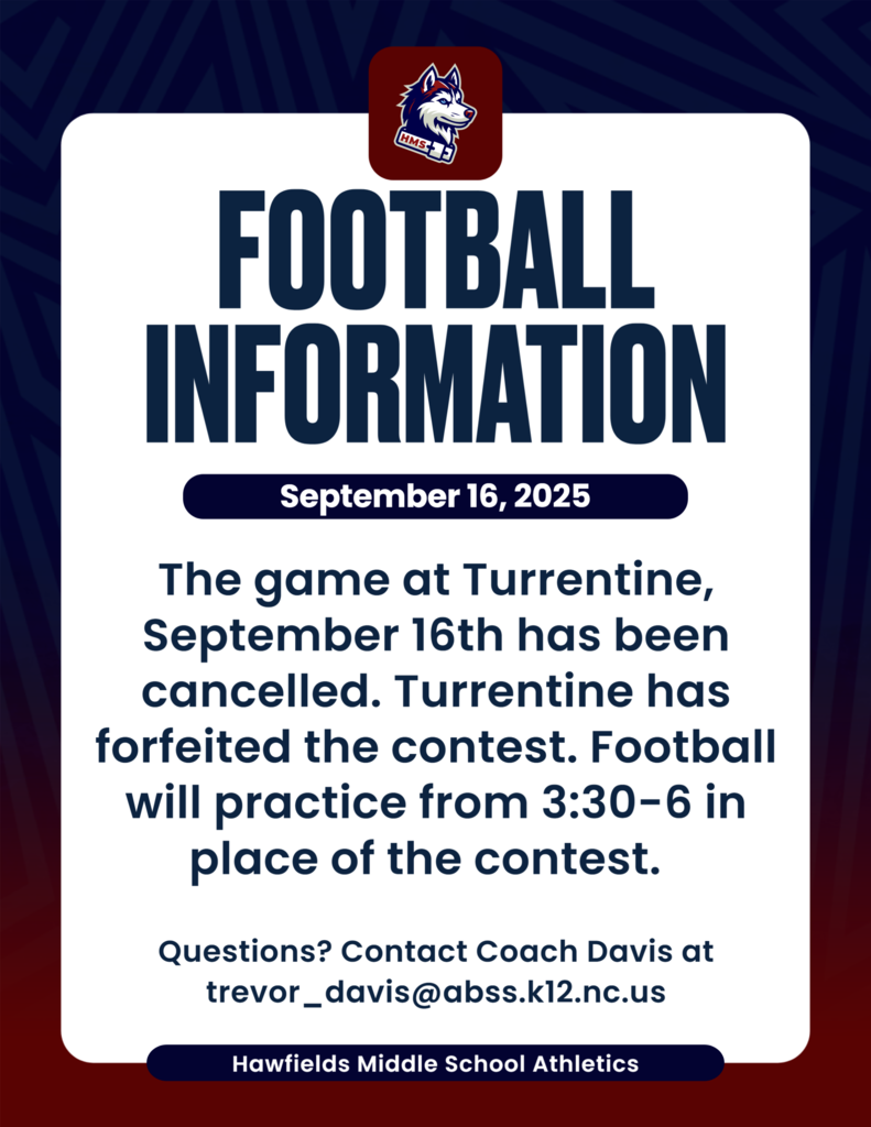 maroon and navy sign with football information and small husky