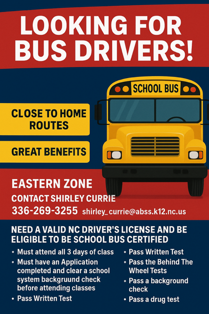 Looking for Bus Drivers!
