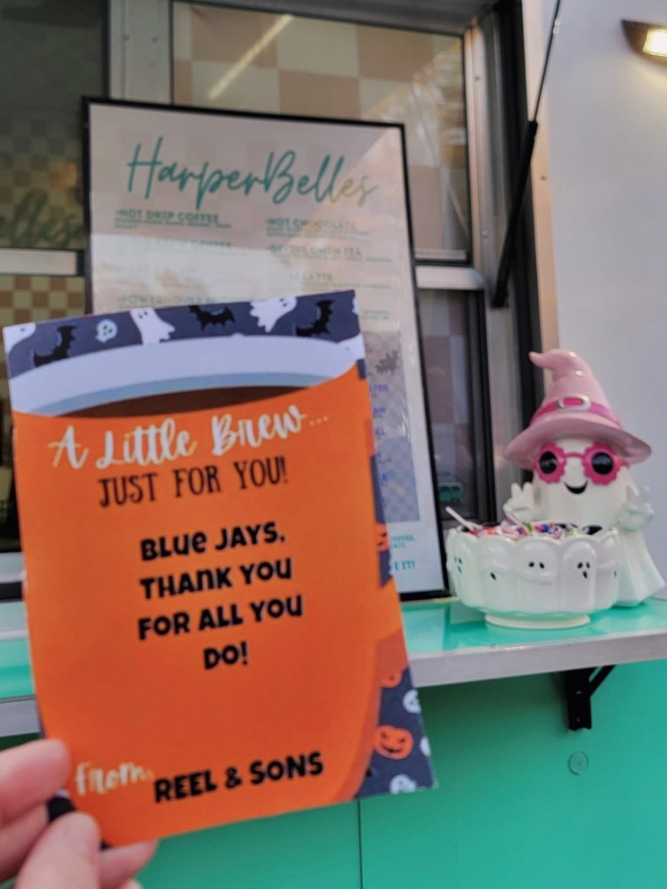 We would like to send a big Blue Jay shoutout to Reel and Sons for treating our staff to sweet treats from Harper Belles on Friday! We appreciate your support! 💙💛