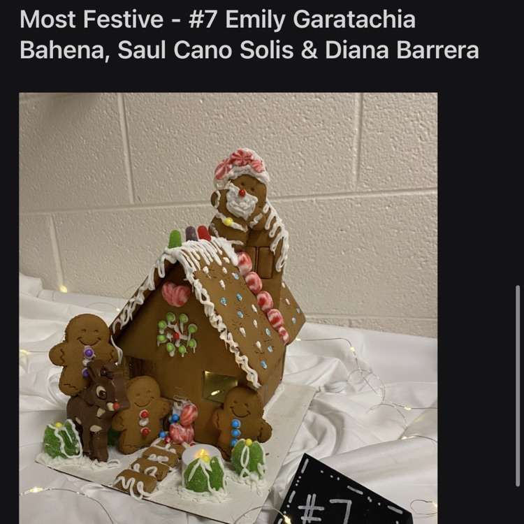 gingerbread house with gingerbread men
