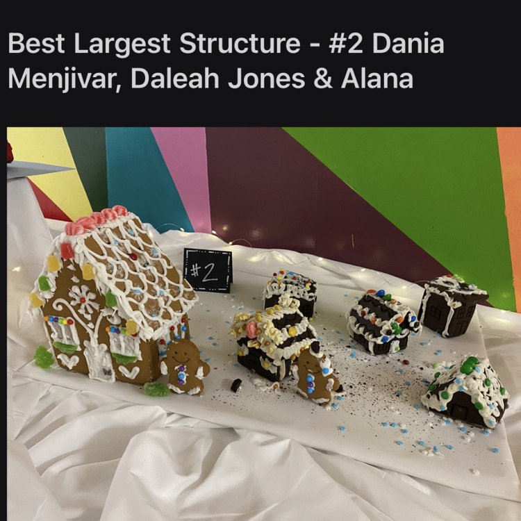 gingerbread house with other small cottages