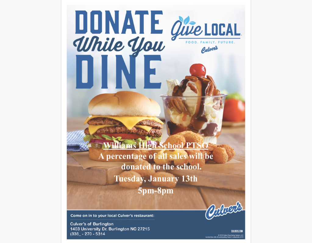 Culver's advertisement with tater tots in the bathroom and white writing. 