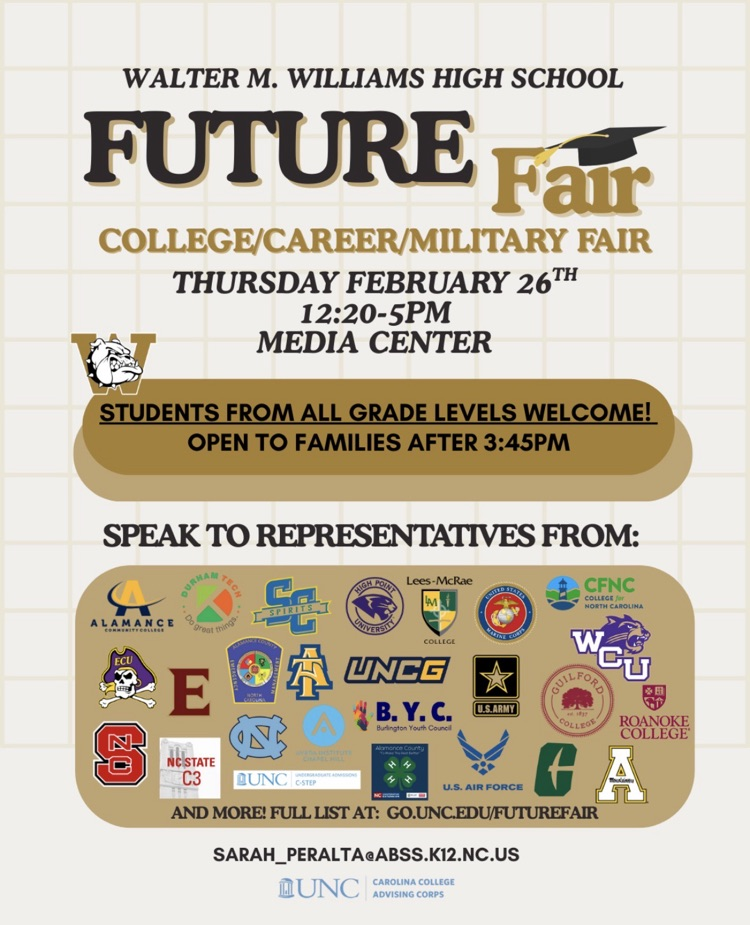 grid background with black and gold letters and college symbols 