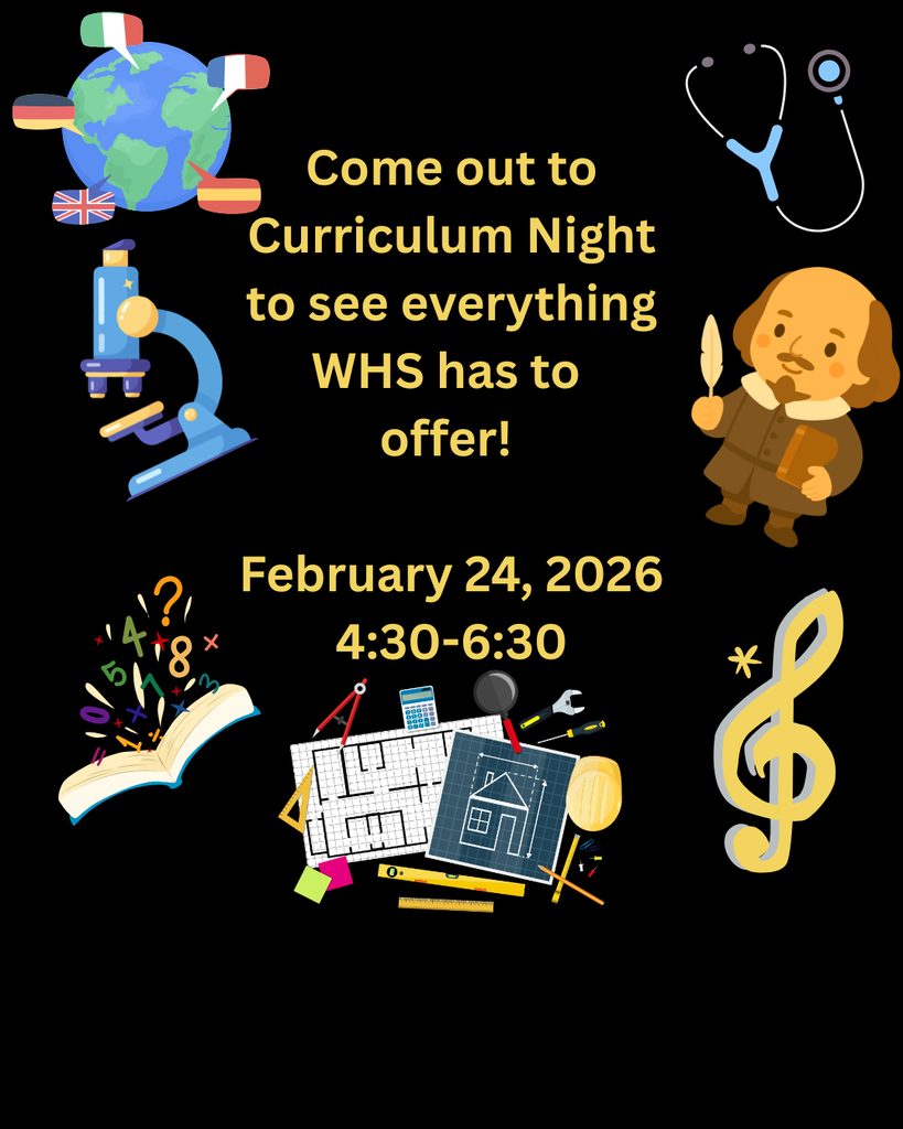 Black background with images of shakesphere, drafting, a microscope, the globe, and a stethoscope with yellow writing. 