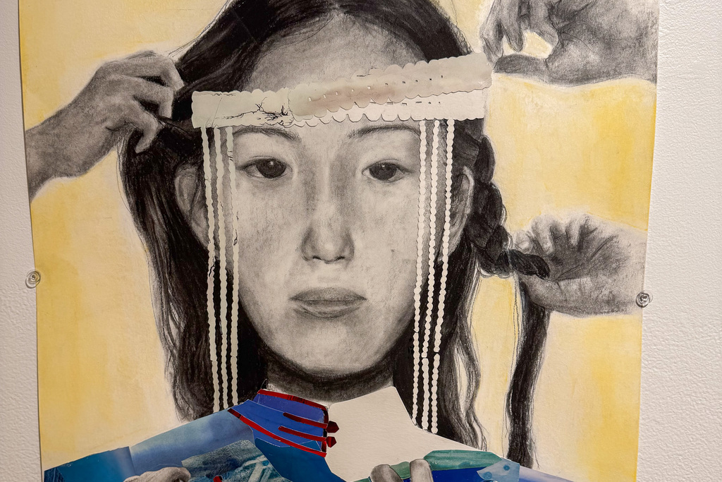 Mixed media art by Misheel Tamir