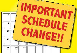 Schedule Change