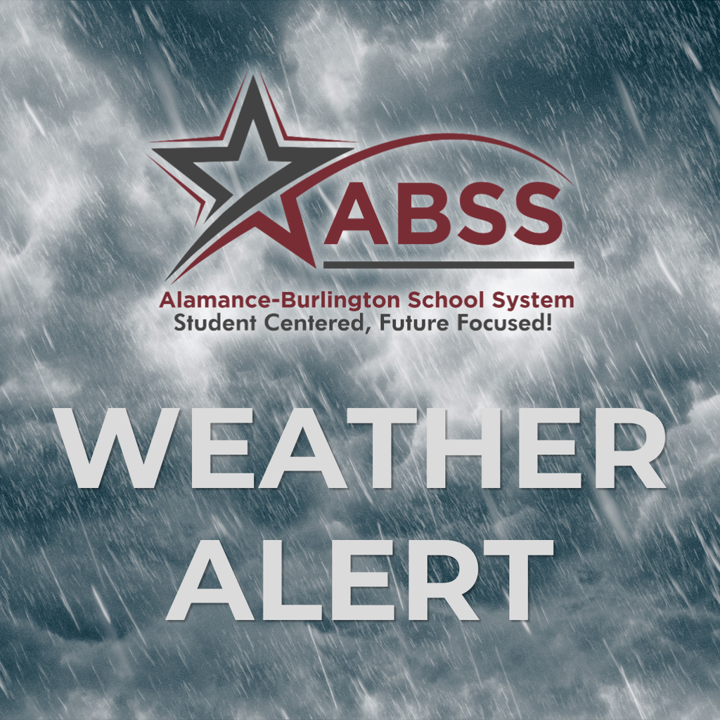 ABSS Weather Alert graphic with a stormy background scene and white WEATHER ALERT text