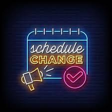 Schedule Change