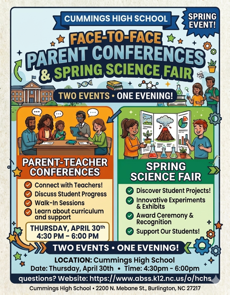 Science Fair and Face-to-Face Parent Conferences 