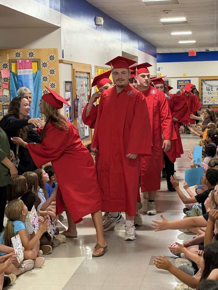 Today Seniors that attended Sylvan Elementary walked our halls one last time as we celebrated them as the Class of 2026! #onceabluejay #alwaysabluejay 💙💛