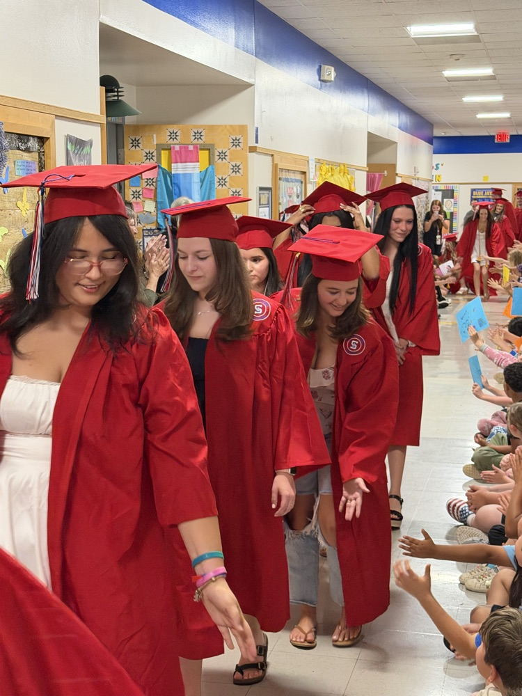 Today Seniors that attended Sylvan Elementary walked our halls one last time as we celebrated them as the Class of 2026! #onceabluejay #alwaysabluejay 💙💛