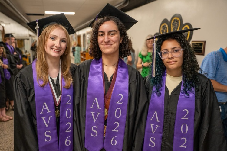 Student body President Amelia Bruce, Valedictorian Zaina Shouman, Salutatorian Jazzlyn Lopez