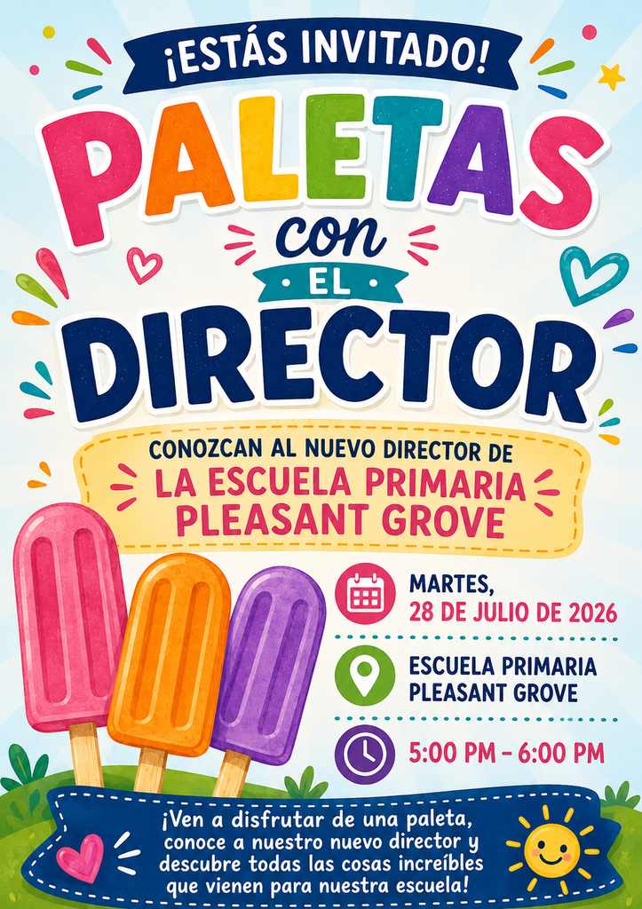 Popsicles with the Principal