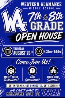 WAMS 7th and 8th Grade Open House