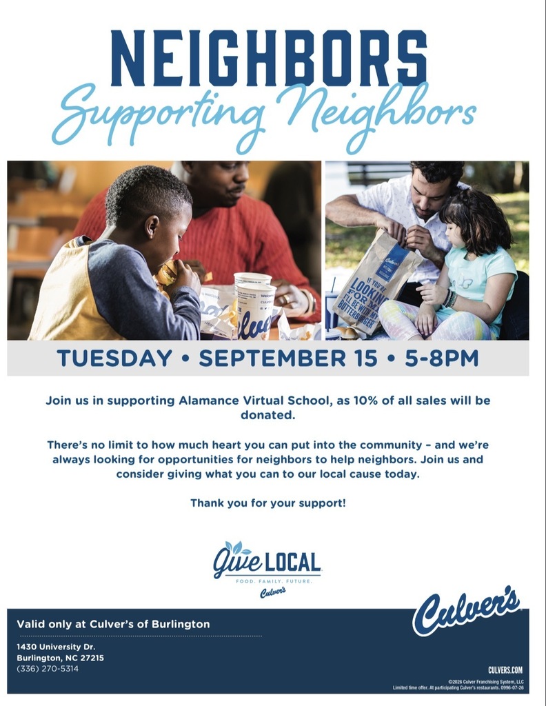 First Dining with Dragons event September 15th at Culver's Burlington