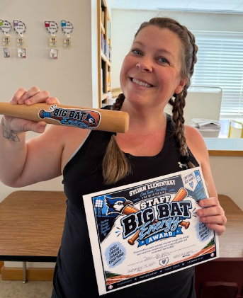 Mrs. Wilson, our September Big Bat Energy Award Winner!