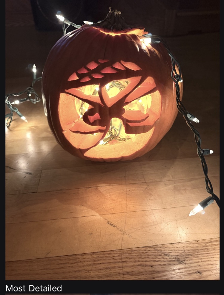 pumpkin carved as spider