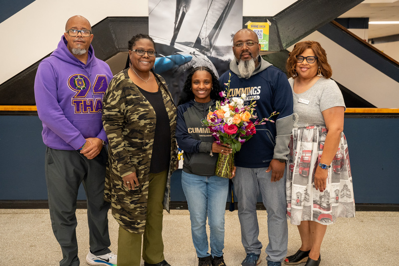 Jasmine standing with Cummings administration