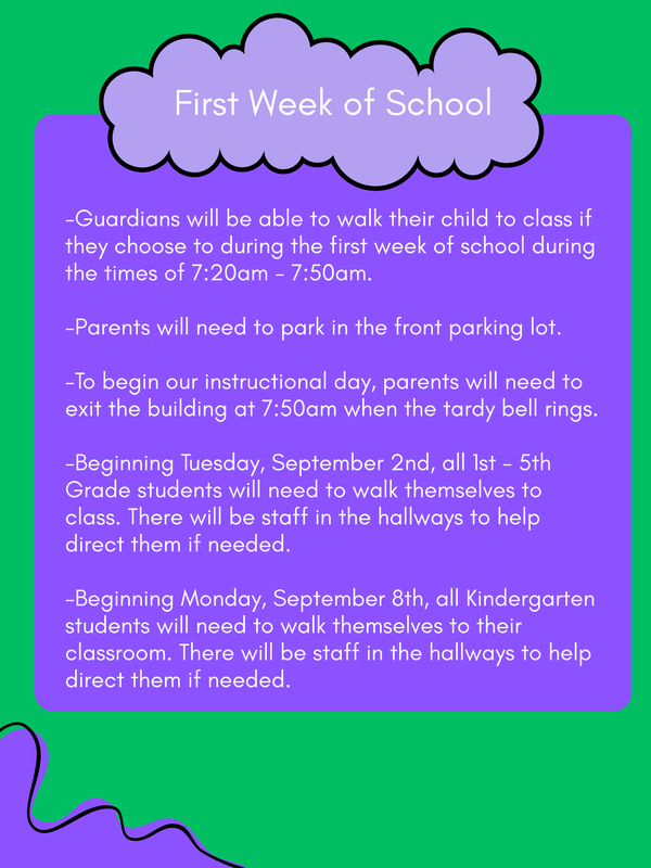 First week of school