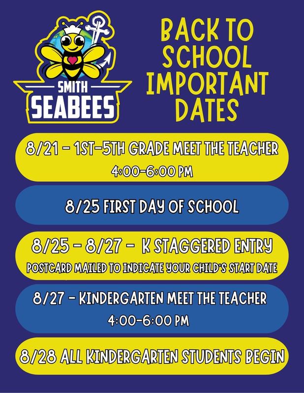 Back to School Important Dates
