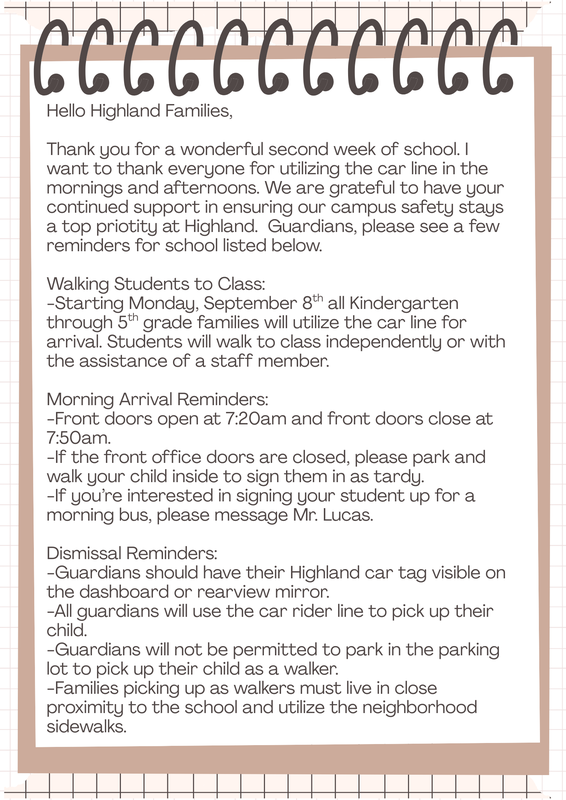 Highland Family Newsletter
