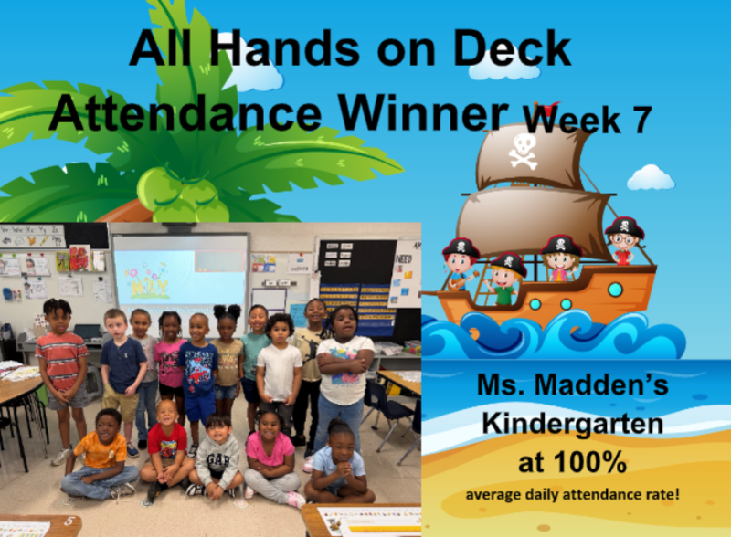 Ms. Madden Week 7 Attendance Winner