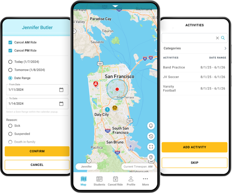 Here Comes the Bus app mobile screenshot
