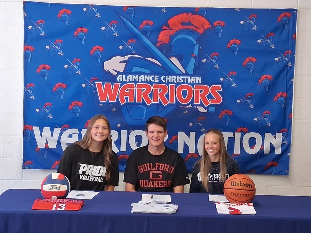 3 athletes at ceremony