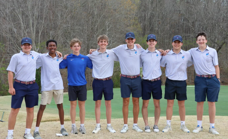 golf team smiling