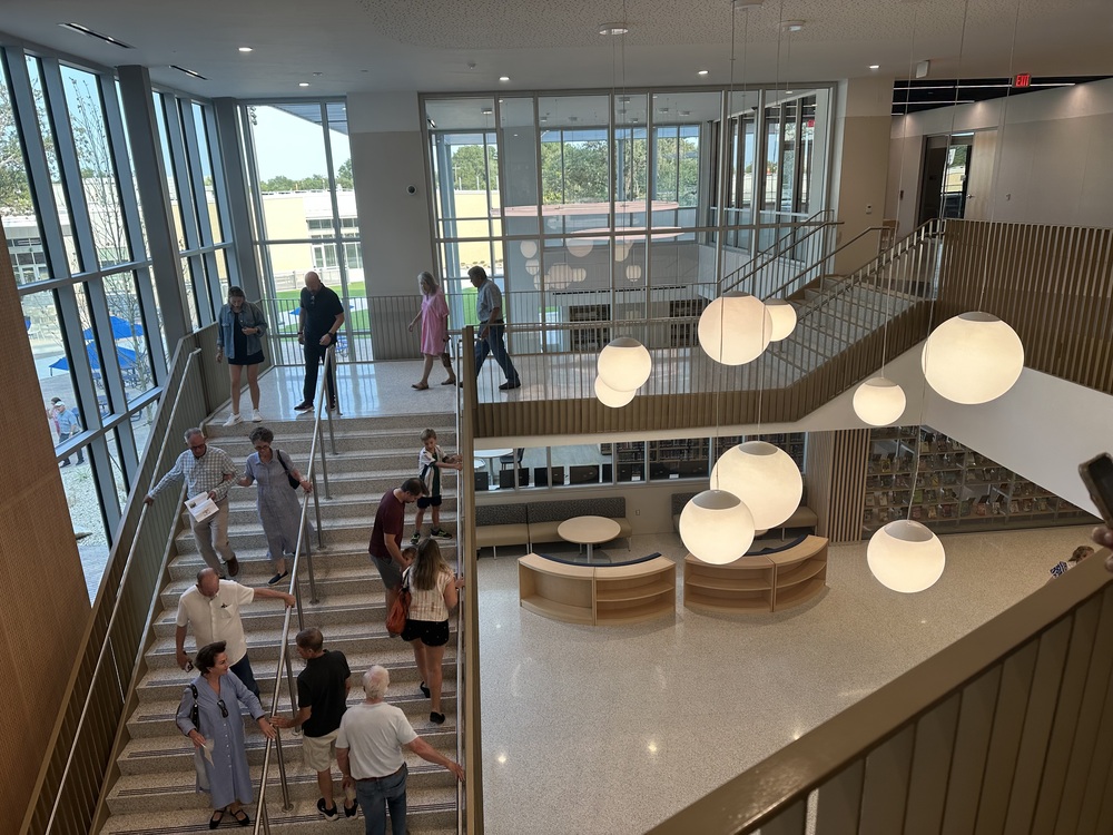 Main staircase at AHHS
