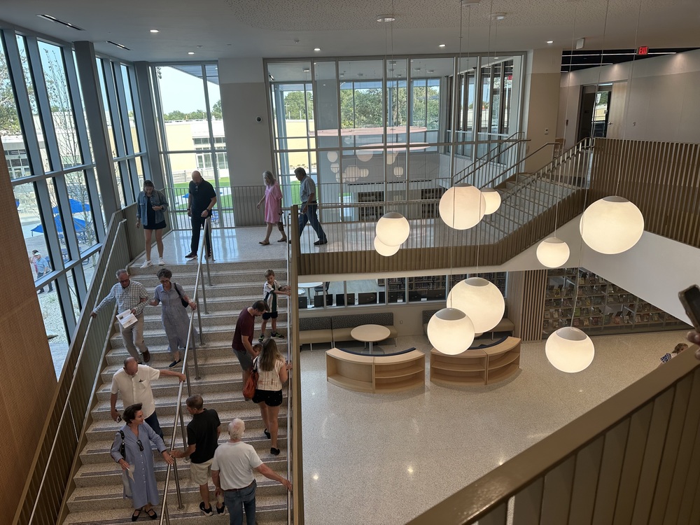 Main staircase at AHHS