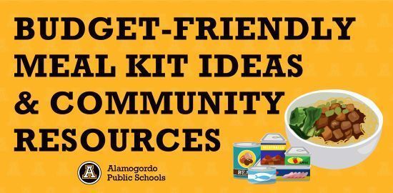 Budget-Friendly Meal Kits for Families & Food Pantry Support Graphic