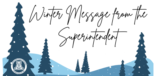 Winter Message from the Superintendent Graphic