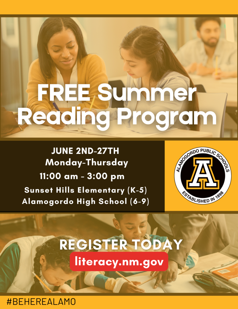 Summer Reading Program Info Flyer