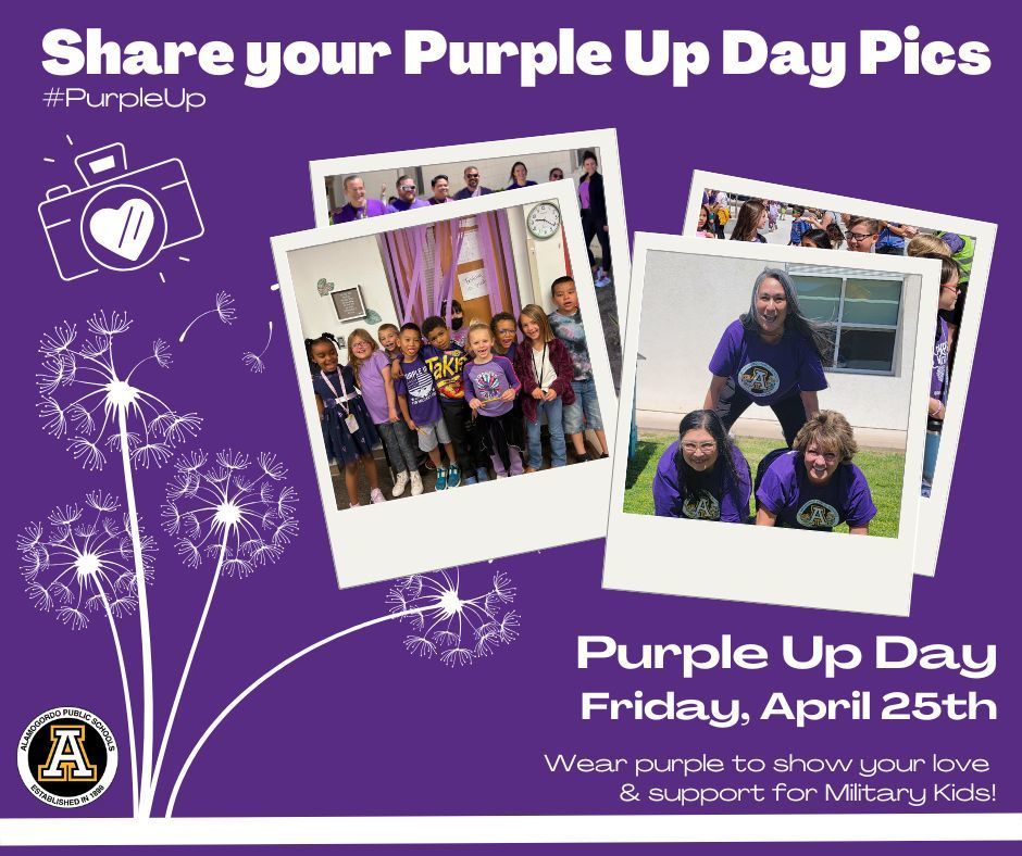 Share your purple up photos with us