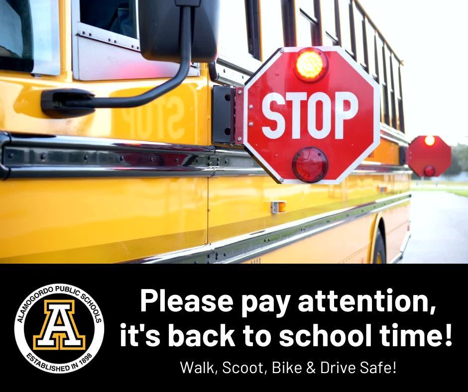 Please pay attention, it's back to school time. 