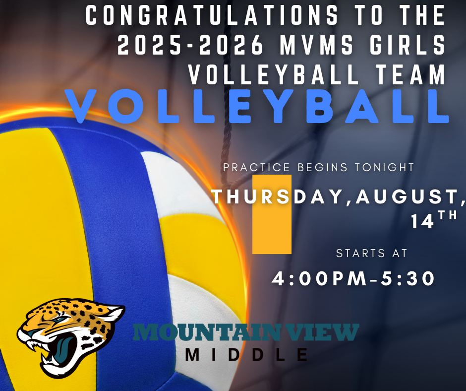 Congratulations to the MVMS Girls Volleyball Team! Tryouts begin tonight!