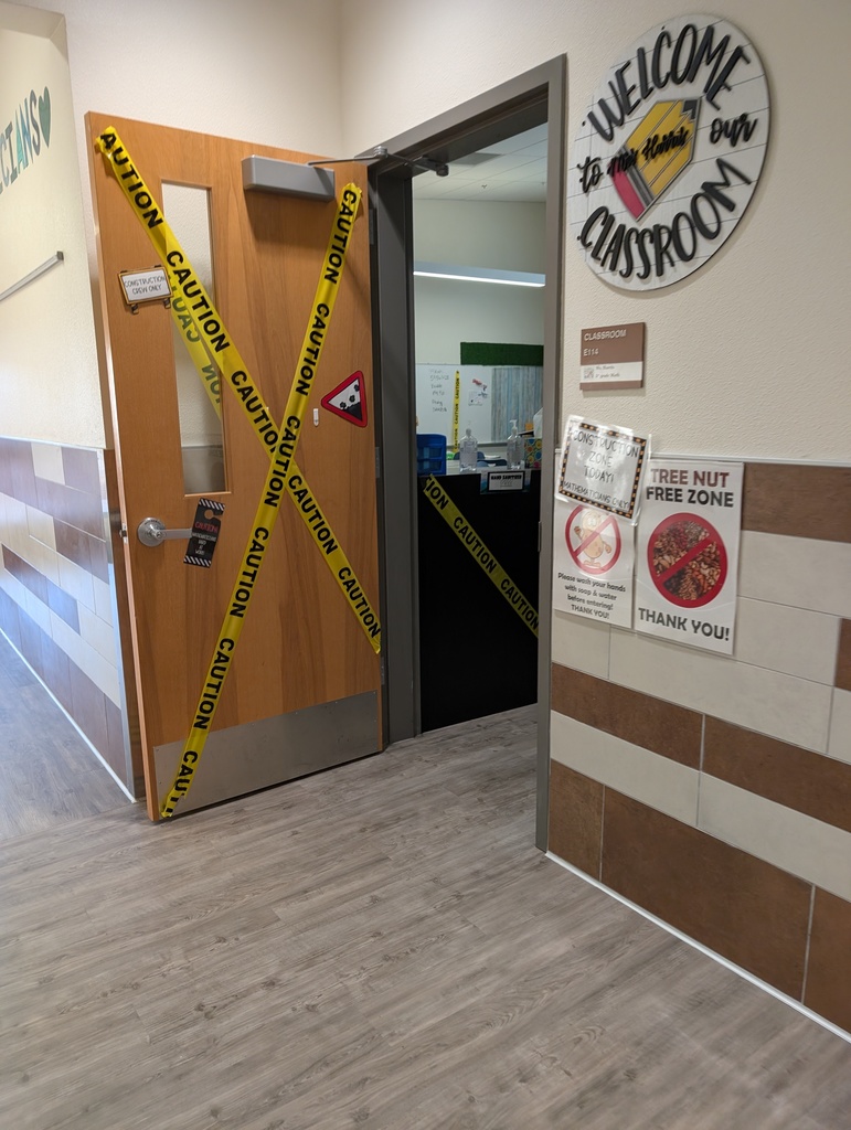 cuation tape on door