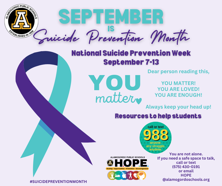 September is suicide prevention month