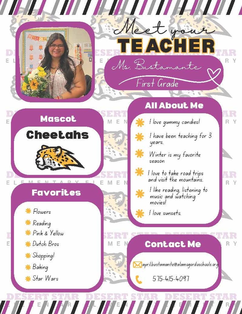 Meet Ms. Bustamante, one of our amazing first-grade teachers!