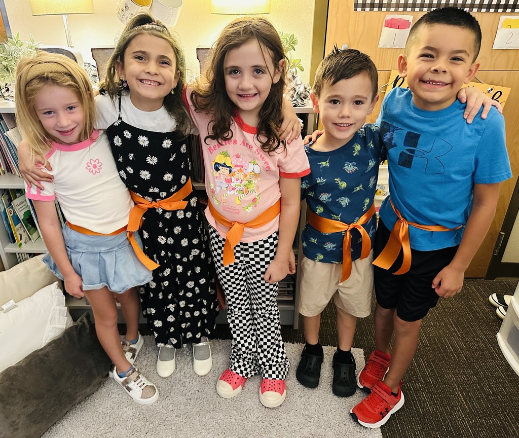 First grade newest ORANGE belt earners!!