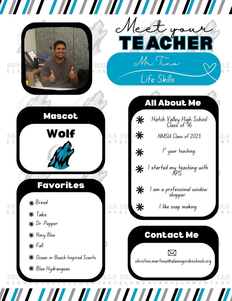 Mr. Tino meet the teacher