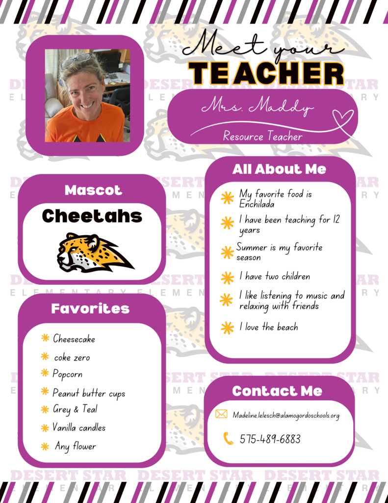Meet our fabulous special ed teacher,  Mrs. Maddy!