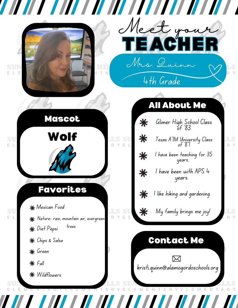 Mrs. Quinn Meet the Teacher