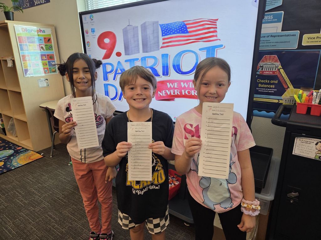3rd grader super speller in Mrs. Munoz's class!
