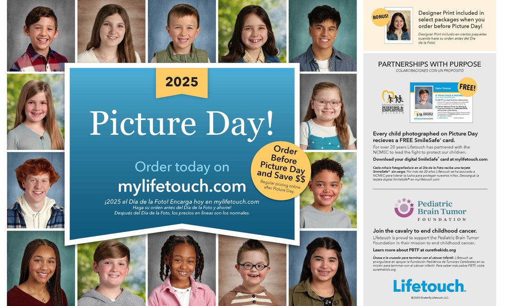 Picture Day is Coming October 9th!