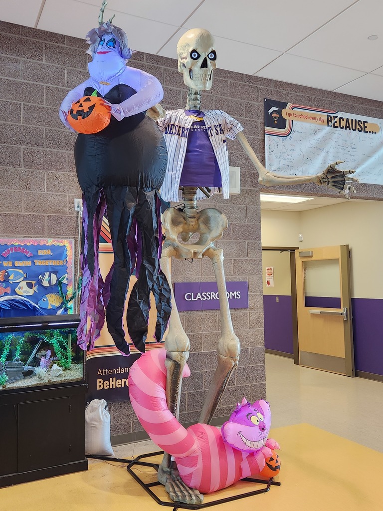 Halloween decorations at Desert Star