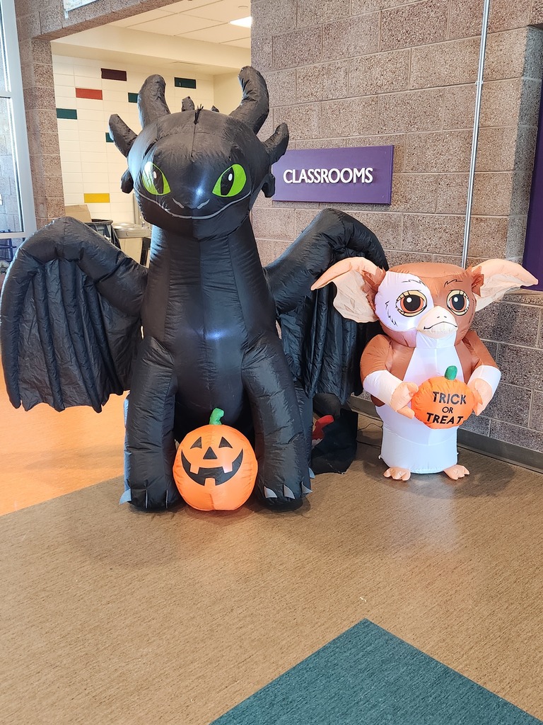 Halloween decorations at Desert Star