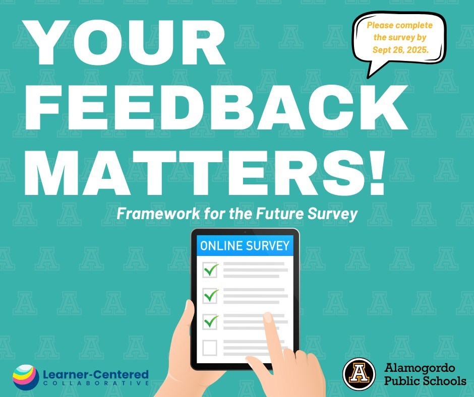 Framework for the future survey last day to complete Friday, September 26th.